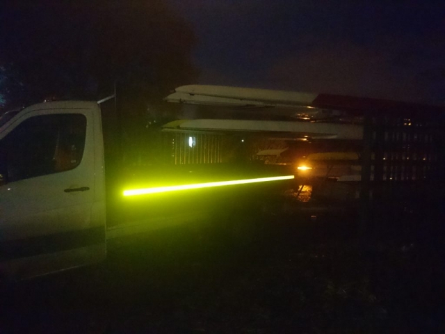 Loaded trailer, off we go